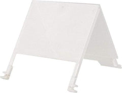 Quantum Storage - 5" Wide x 3" High, Clear Bin Label Holder - Use with Quantum Storage Systems - Stack Nest Totes - Americas Industrial Supply