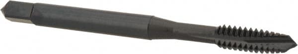 OSG - #10-24 UNC, 3 Flute, Oxide Finish, Powdered Metal Spiral Point Tap - Plug Chamfer, Right Hand Thread, 2-3/8" OAL, 7/8" Thread Length, 0.194" Shank Diam, Series 312 - Exact Industrial Supply