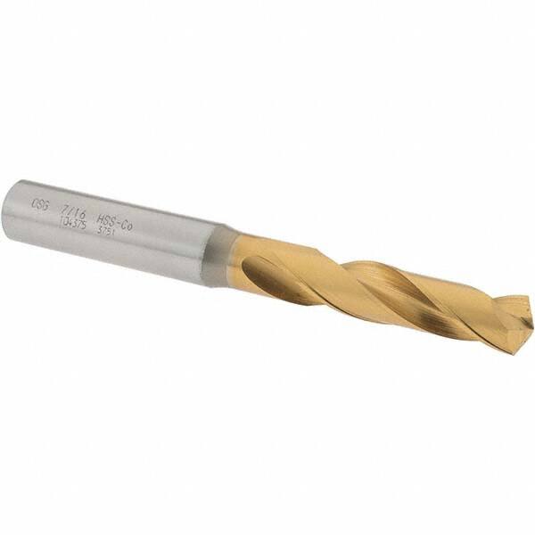 OSG - 7/16" 130° Spiral Flute Cobalt Screw Machine Drill Bit - Americas Industrial Supply