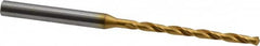 OSG - 7/64" 130° Cobalt Jobber Drill - TiN Finish, Right Hand Cut, Spiral Flute, Straight Shank, 2-15/16" OAL, Standard Point - Americas Industrial Supply