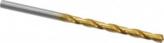 OSG - 3/16" 130° Cobalt Jobber Drill - TiN Finish, Right Hand Cut, Spiral Flute, Straight Shank, 3-3/4" OAL, Standard Point - Americas Industrial Supply