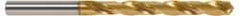 OSG - Letter Z 130° Cobalt Jobber Drill - TiN Finish, Right Hand Cut, Spiral Flute, Straight Shank, 5-31/32" OAL, Standard Point - Americas Industrial Supply