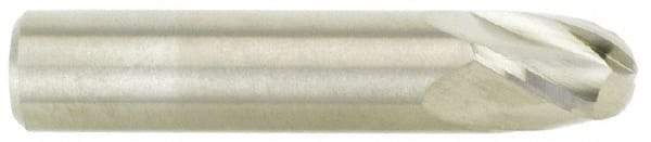 M.A. Ford - 5/8" Diam, 3/4" LOC, 4 Flute Solid Carbide Ball End Mill - TiCN Finish, Single End, 3" OAL, 5/8" Shank Diam, Spiral Flute - Americas Industrial Supply