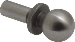 Gibraltar - 3/8" Ball Diam, 3/16" Shank Diam, Steel Inspection Tooling Ball - Slip-Fit Shank, 3/4" Ball Center to Shank Bottom, 0.3" Ball Center to Shoulder Bottom, with Shoulder - Americas Industrial Supply