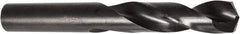 DORMER - 7.3mm 135° Spiral Flute High Speed Steel Screw Machine Drill Bit - Oxide Finish, Right Hand Cut, 34mm Flute Length, 74mm OAL, Split Point, Straight Shank - Americas Industrial Supply