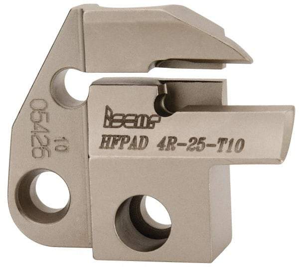 Iscar - 4mm Groove Width, 10mm Max Depth of Cut, Right Hand Cut, HFPAD Indexable Grooving Blade - DGN/DGNC/DGNM-C, DGNM-J/JS/JT, DGN-UT/UA, GRIP, HFPR/L, HGPL Insert Style, Series Modular Grip - Americas Industrial Supply