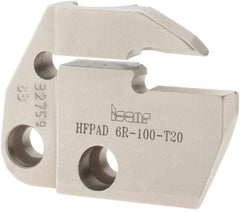 Iscar - 6mm Groove Width, 20mm Max Depth of Cut, Right Hand Cut, HFPAD Indexable Grooving Blade - HFPR/L Insert Style, Series Modular Grip - Americas Industrial Supply