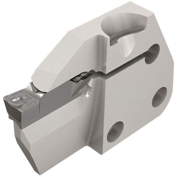 Iscar - 6mm Groove Width, 20mm Max Depth of Cut, Left Hand Cut, HFPAD Indexable Grooving Blade - HFPR/L Insert Style, Series Modular Grip - Americas Industrial Supply