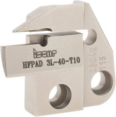 Iscar - 3mm Groove Width, 10mm Max Depth of Cut, Left Hand Cut, HFPAD Indexable Grooving Blade - GRIP, HGN-C, HGN-J, HGN-UT, HGPL Insert Style, Series Modular Grip - Americas Industrial Supply