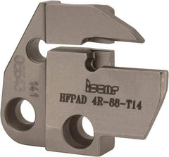 Iscar - 4mm Groove Width, 14mm Max Depth of Cut, Right Hand Cut, HFPAD Indexable Grooving Blade - DGN/DGNC/DGNM-C, DGNM-J/JS/JT, DGN-UT/UA, GRIP, HFPR/L, HGPL Insert Style, Series Modular Grip - Americas Industrial Supply