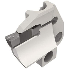 Iscar - 5mm Groove Width, 14mm Max Depth of Cut, Left Hand Cut, HFPAD Indexable Grooving Blade - HFPR/L Insert Style, Series Modular Grip - Americas Industrial Supply