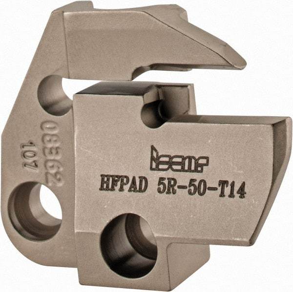 Iscar - 5mm Groove Width, 14mm Max Depth of Cut, Right Hand Cut, HFPAD Indexable Grooving Blade - HFPR/L Insert Style, Series Modular Grip - Americas Industrial Supply