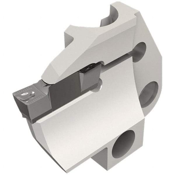 Iscar - 5mm Groove Width, 14mm Max Depth of Cut, Left Hand Cut, HFPAD Indexable Grooving Blade - HFPR/L Insert Style, Series Modular Grip - Americas Industrial Supply