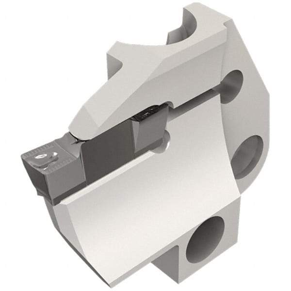 Iscar - 5mm Groove Width, 20mm Max Depth of Cut, Left Hand Cut, HFPAD Indexable Grooving Blade - HFPR/L Insert Style, Series Modular Grip - Americas Industrial Supply