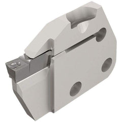 Iscar - Left Hand Cut, 5mm Insert Width, Cutoff & Grooving Support Blade for Indexables - 12mm Max Depth of Cut, 6mm Head Projection - Americas Industrial Supply