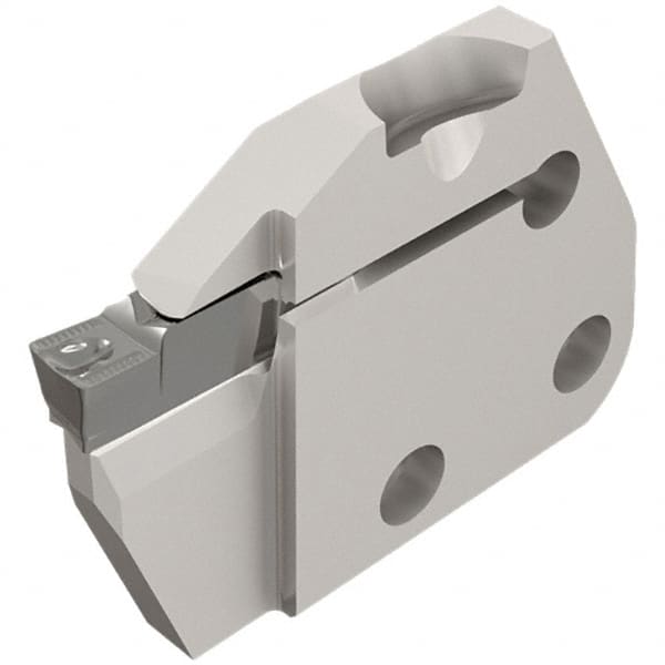 Iscar - Left Hand Cut, 6.35mm Insert Width, Cutoff & Grooving Support Blade for Indexables - 12mm Max Depth of Cut, 6mm Head Projection - Americas Industrial Supply