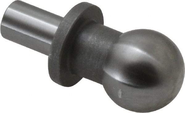 Gibraltar - 12mm Ball Diam, 6mm Shank Diam, Steel Inspection Tooling Ball - Thread Shank, 22mm Ball Center to Shank Bottom, 12mm Ball Center to Shoulder Bottom, with Shoulder - Americas Industrial Supply