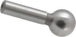 Gibraltar - 1/4" Ball Diam, 1/8" Shank Diam, Steel Inspection Tooling Ball - Press-Fit Shank, 9/16" Ball Center to Shank Bottom - Americas Industrial Supply