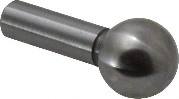 Gibraltar - 3/8" Ball Diam, 3/16" Shank Diam, Steel Inspection Tooling Ball - Press-Fit Shank, 3/4" Ball Center to Shank Bottom - Americas Industrial Supply