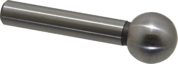 Gibraltar - 1/2" Ball Diam, 1/4" Shank Diam, Steel Inspection Tooling Ball - Press-Fit Shank, 1-1/2" Ball Center to Shank Bottom - Americas Industrial Supply