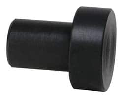 Gibraltar - 3/4" OAL, 1/4" Head Height, 5/8" OD, Hardened Steel, Ground, Press Fit Rest Button - Black Oxide Coating, 3/8" Pin Diam, 1/2" Long Pin - Americas Industrial Supply