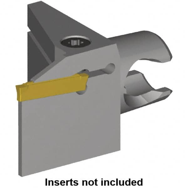 Kennametal - A4..03.. Insert, 30mm Head Length, 3mm Min Groove Width, Modular Grooving Cutting Unit Head - Right Hand Cut, System Size KM20, Series A4, KM Mini - Americas Industrial Supply