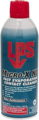 LPS - 11 Ounce Aerosol Contact Cleaner - 0°F Flash Point, Flammable, Food Grade, Plastic Safe - Americas Industrial Supply