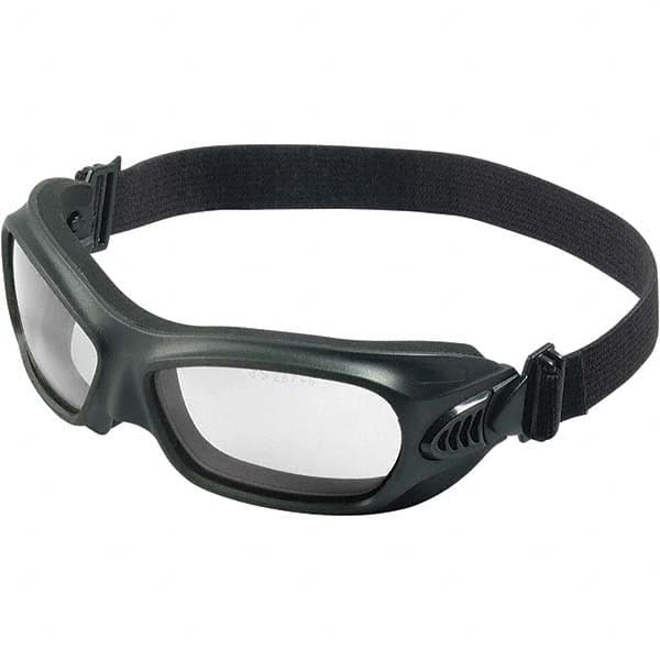 Jackson Safety - Size Universal, Smoke (Color) Anti-Fog & Scratch Resistant Lens, Safety Goggles - Indirect Vent, Black Frame - Americas Industrial Supply