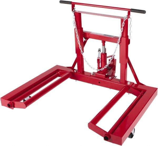 Sunex Tools - 3 Wheel, 1,500 Lb Capacity, Easy Roller - 25 to 52" Steel Wheels - Americas Industrial Supply