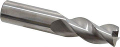 SGS - 3/4", 3 Flute, Single End, Solid Carbide, 0.06" Corner Radius End Mill - 4" OAL, 38° Helix, Right Hand Flute, 1-5/8" LOC, Right Hand Cut - Americas Industrial Supply