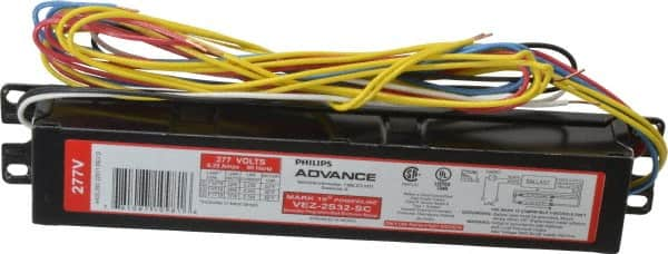 Philips Advance - 2 Lamp, 277 Volt, 0.14 to 0.25 Amp, 0 to 39 Watt, Programmed Start, Electronic, Dimmable Fluorescent Ballast - 1.00/0.05, 1.05/0.05 Ballast Factor, T8, T8/U Lamp - Americas Industrial Supply