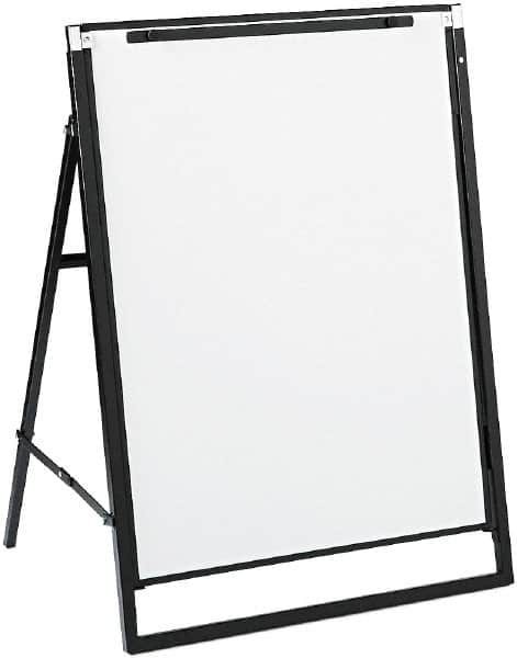 Quartet - 36" High x 24" Wide Erasable Melamine Marker Boards - Steel Frame, 30-1/2" Deep, Includes One Quartet Dry-Erase Marker - Americas Industrial Supply