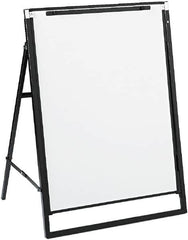 Quartet - 36" High x 24" Wide Erasable Melamine Marker Boards - Steel Frame, 30-1/2" Deep, Includes One Quartet Dry-Erase Marker - Americas Industrial Supply