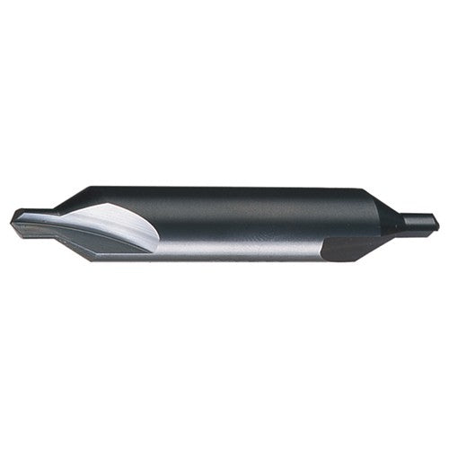 ‎#1 × 1-1/4″ OAL 60 Degree HSS Plain Center Drill Bright - Exact Industrial Supply