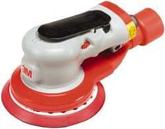 3M - 12,000 OPM, 17 CFM Air Consumption, 90 psi Air Pressure, Palm Air Orbital Sander - Round Pad, - Americas Industrial Supply