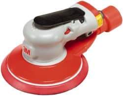 3M - 12,000 OPM, 17 CFM Air Consumption, 90 psi Air Pressure, Palm Air Orbital Sander - Round Pad, - Americas Industrial Supply