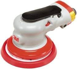 3M - 12,000 OPM, 17 CFM Air Consumption, 90 psi Air Pressure, Palm Air Orbital Sander - Round Pad, - Americas Industrial Supply