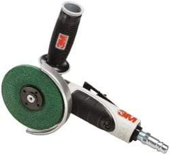 3M - 4-1/2" Wheel Diam, 12,000 RPM, Pneumatic Angle & Disc Grinder - 5/8-11 Spindle, 35 CFM - Americas Industrial Supply