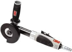 3M - 4" Wheel Diam, 18,000 RPM, Pneumatic Cutoff & Cutoff-Grinder Tool - Right Angle Handle, 3/8 NPT Inlet - Americas Industrial Supply