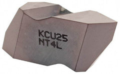 Kennametal - NT4 Grade KCU25, Internal/External Partial Profile 60° Threading Insert - 1.25 to 6.25mm & 4 to 20 TPI Ext Pitch, 20 to 6.25mm & 4 to 12 TPI Int Pitch, Left Hand Insert, AlTiN Finish, Carbide - Americas Industrial Supply