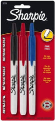 Sharpie - Red, Blue, Black Permanent Marker - Dye - Based Ink - Americas Industrial Supply