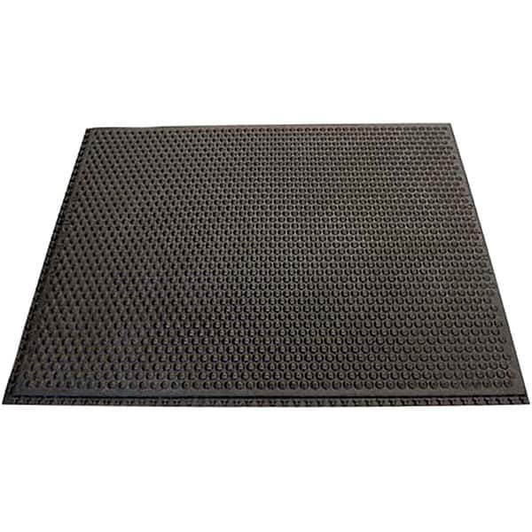 Barefoot - 3' Long x 4' Wide, Dry Environment, Anti-Fatigue Matting - Black, Nitrile Rubber with Nitrile Rubber Base - Americas Industrial Supply