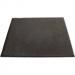 Barefoot - 3' Long x 4' Wide, Dry Environment, Anti-Fatigue Matting - Black, Nitrile Rubber with Nitrile Rubber Base - Americas Industrial Supply