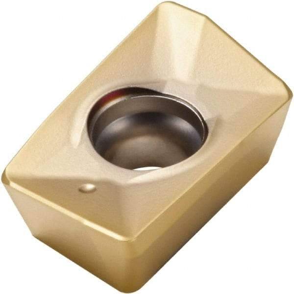 Seco - XOMX180608 MD15 Grade F30M Carbide Milling Insert - TiAlN/TiN Finish, 1/4" Thick, 0.031" Corner Radius - Americas Industrial Supply