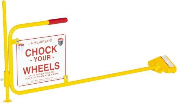 Vestil - 40-1/16" Wide x 20-1/8" High x 7-1/2" Deep, Steel Wheel Chock - Americas Industrial Supply
