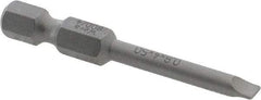 Wera - 5/32" Slotted Screwdriver Bit - 1/4" Hex Drive, 2" OAL - Americas Industrial Supply