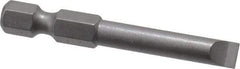 Wera - 7/32" Slotted Screwdriver Bit - 1/4" Hex Drive, 2" OAL - Americas Industrial Supply