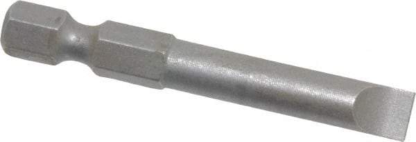 Wera - 1/4" Slotted Screwdriver Bit - 1/4" Hex Drive, 2" OAL - Americas Industrial Supply