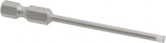 Wera - 1/8" Slotted Screwdriver Bit - 1/4" Hex Drive, 2-3/4" OAL - Americas Industrial Supply