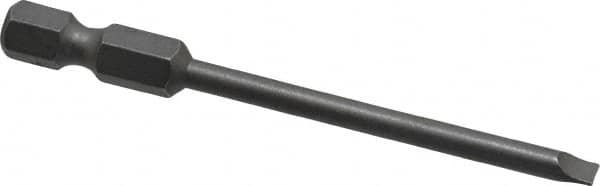 Wera - 9/64" Slotted Screwdriver Bit - 1/4" Hex Drive, 2-3/4" OAL - Americas Industrial Supply